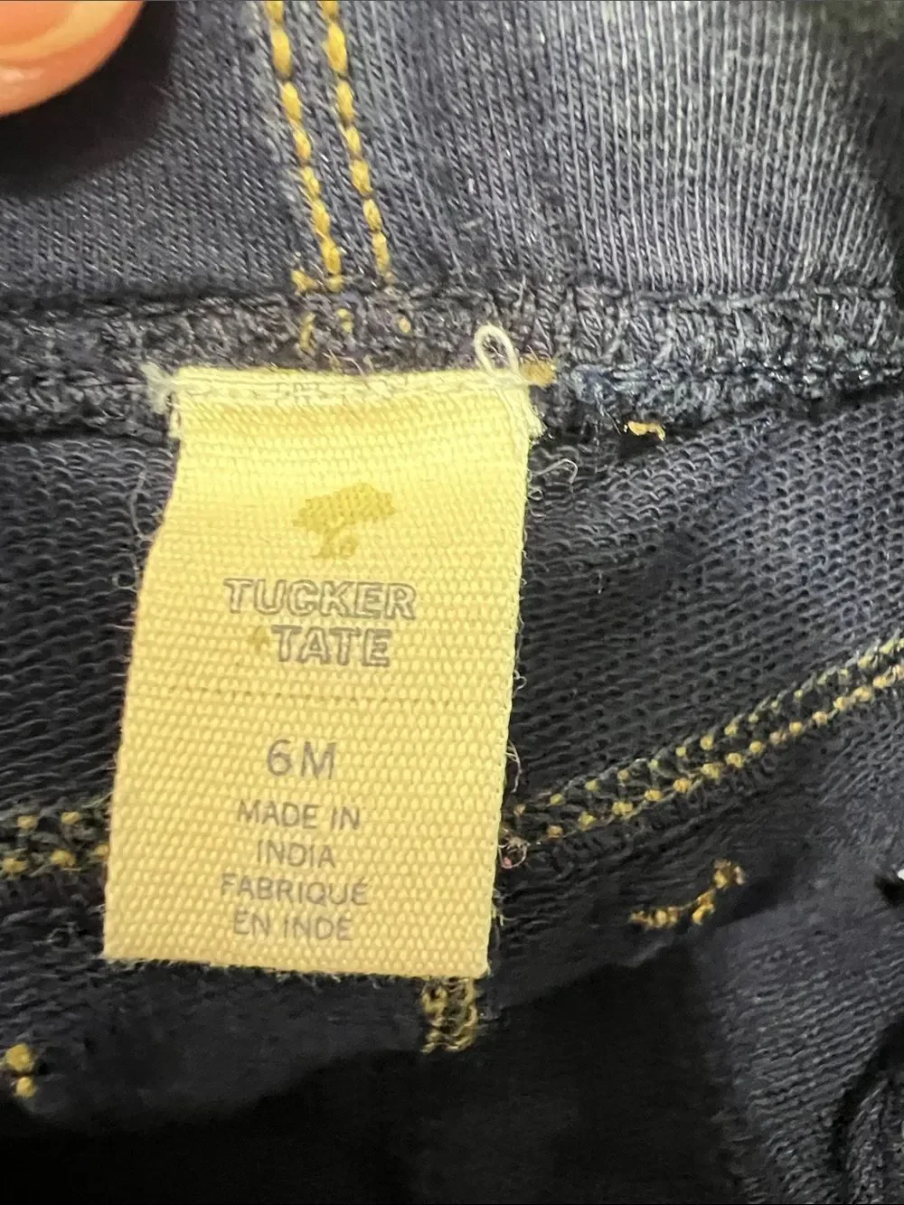 Tucker and Tate Dark indigo wash soft skinny jeggings NWT size 6 months